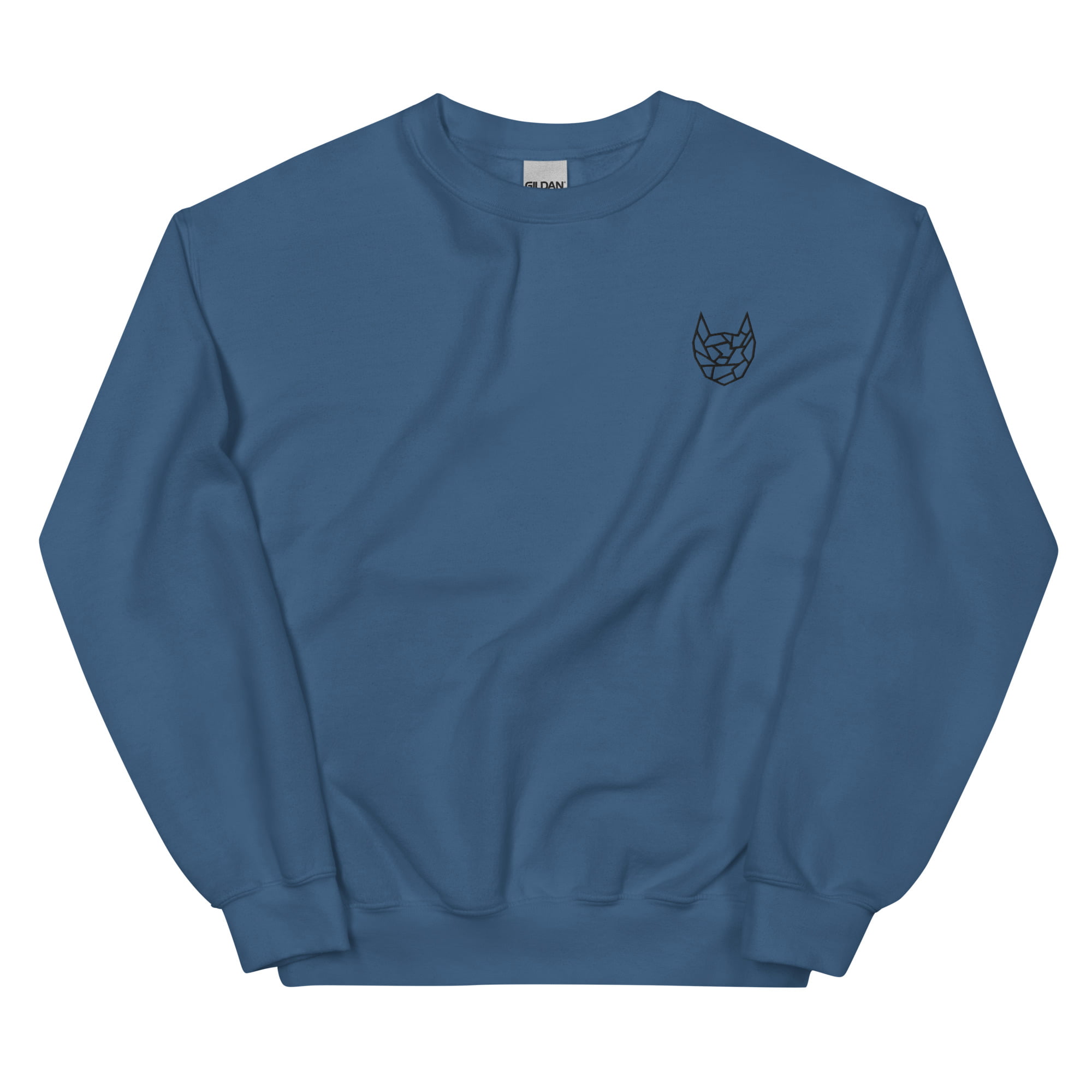 unisex crew neck sweatshirt indigo blue front 6395bc0dac42f
