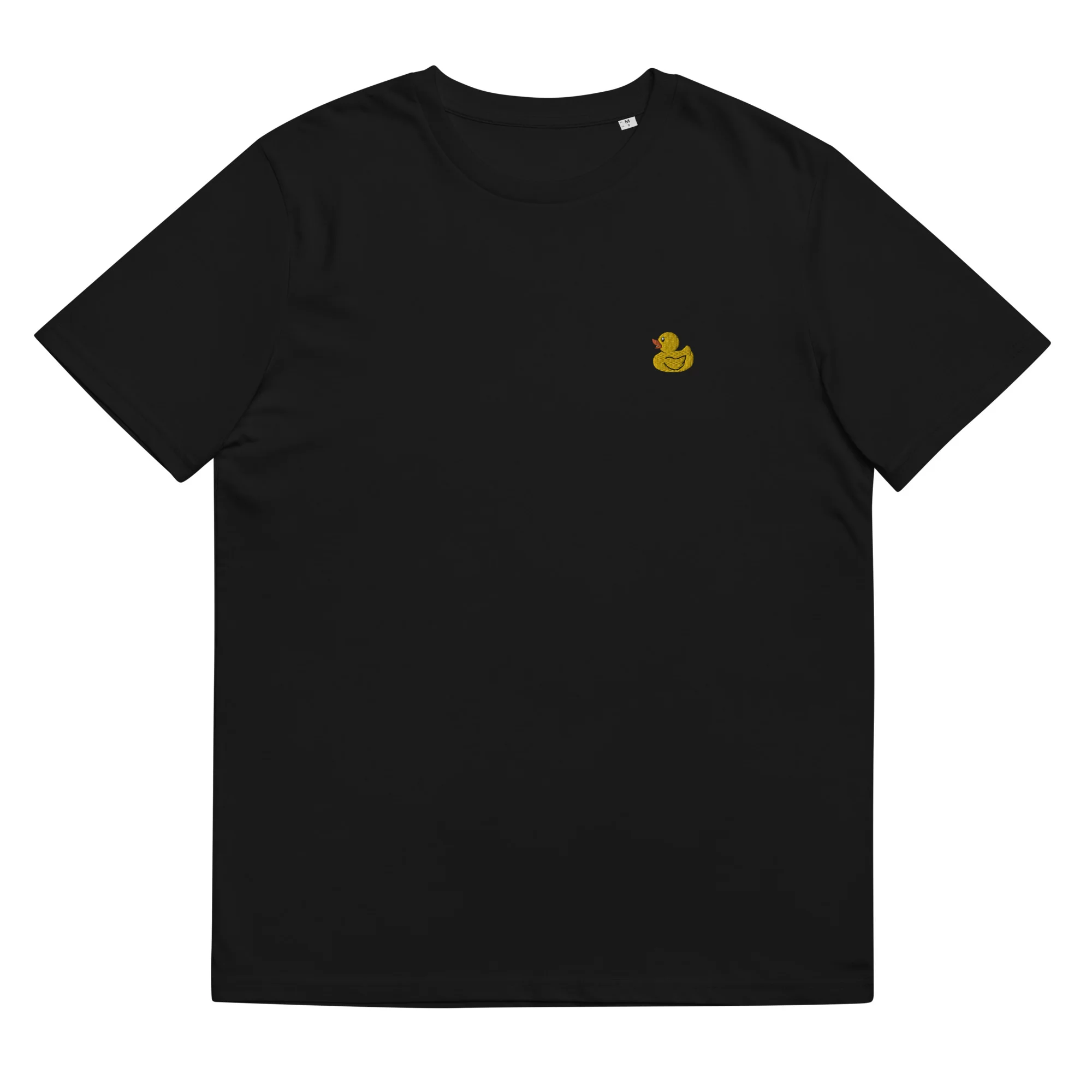 unisex organic cotton t shirt black front 64773edeb2ae9
