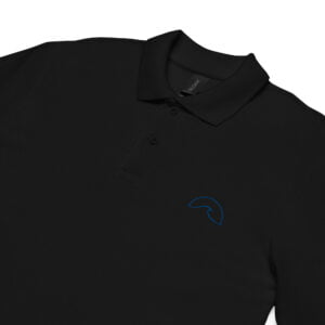 unisex pique polo shirt black product details 6475a7a36863e