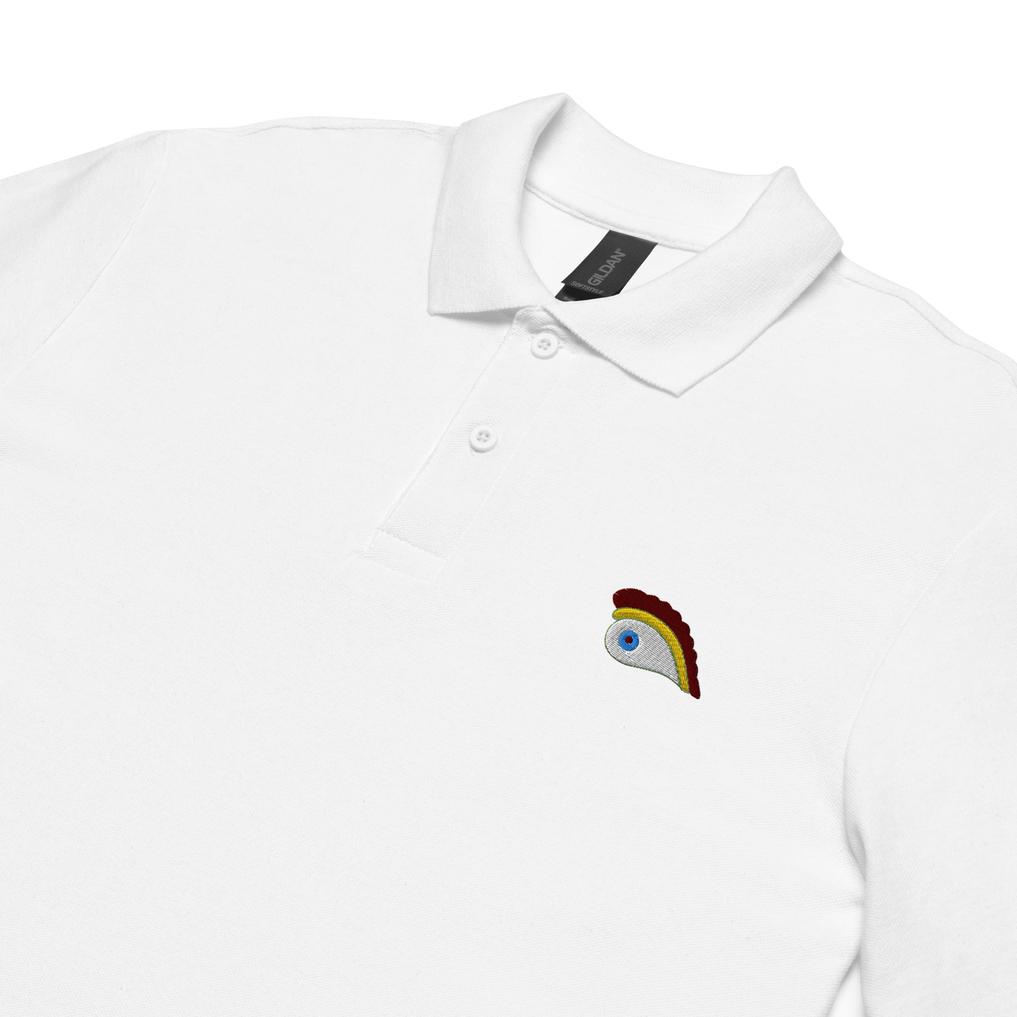 unisex pique polo shirt white product details 6475a0ab86656