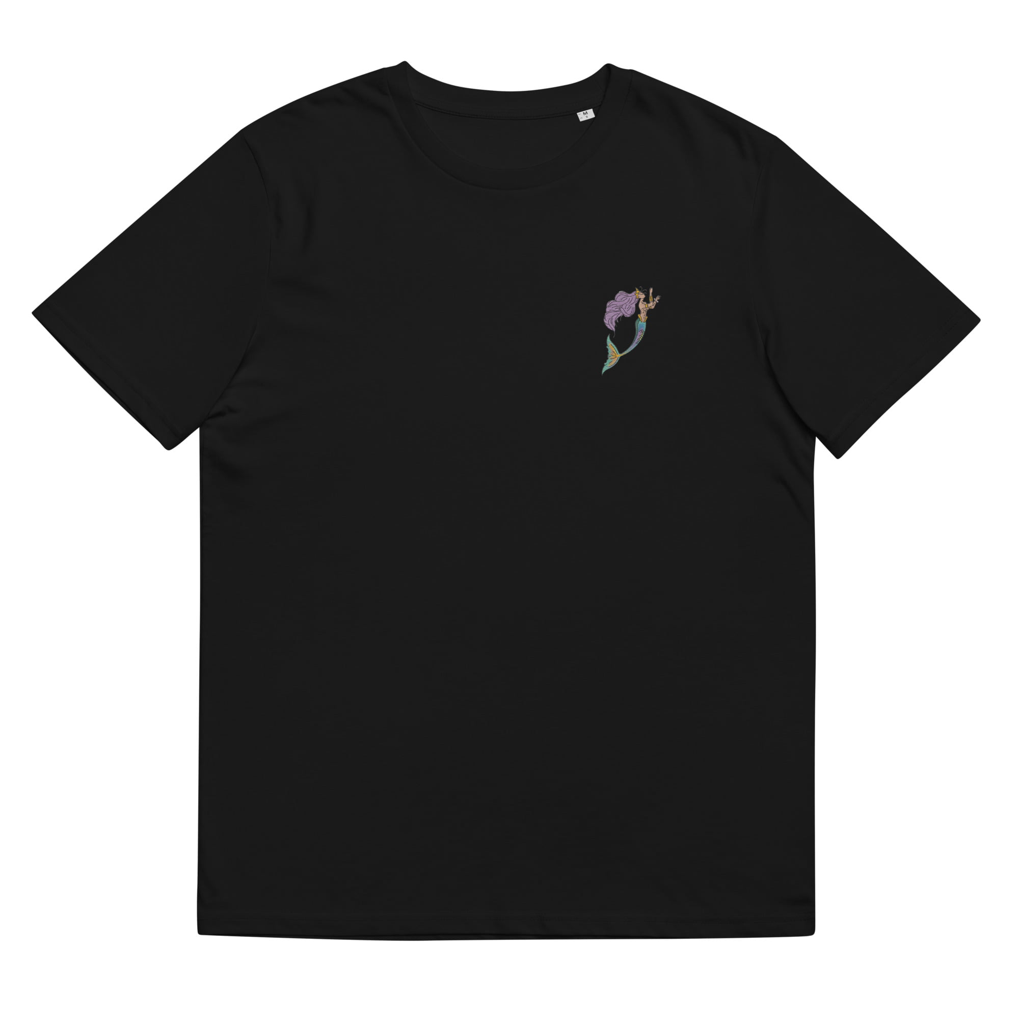 unisex organic cotton t shirt black front 6478ad41be7ed