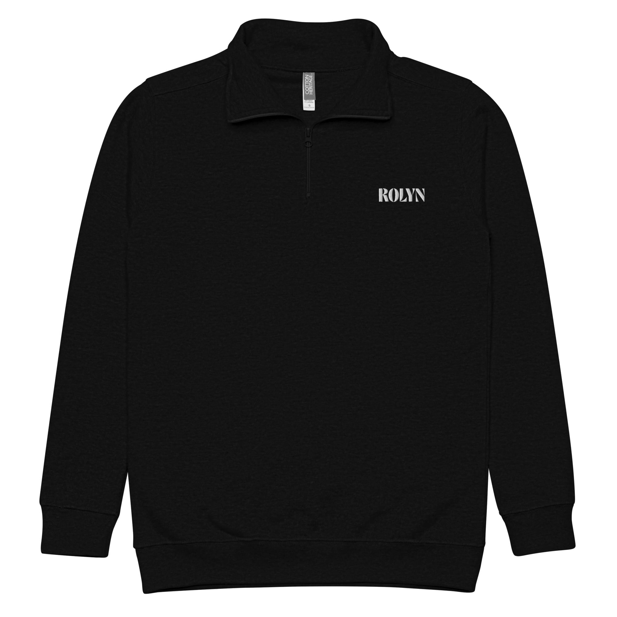 unisex fleece pullover black front 64d27f30eced8.jpg