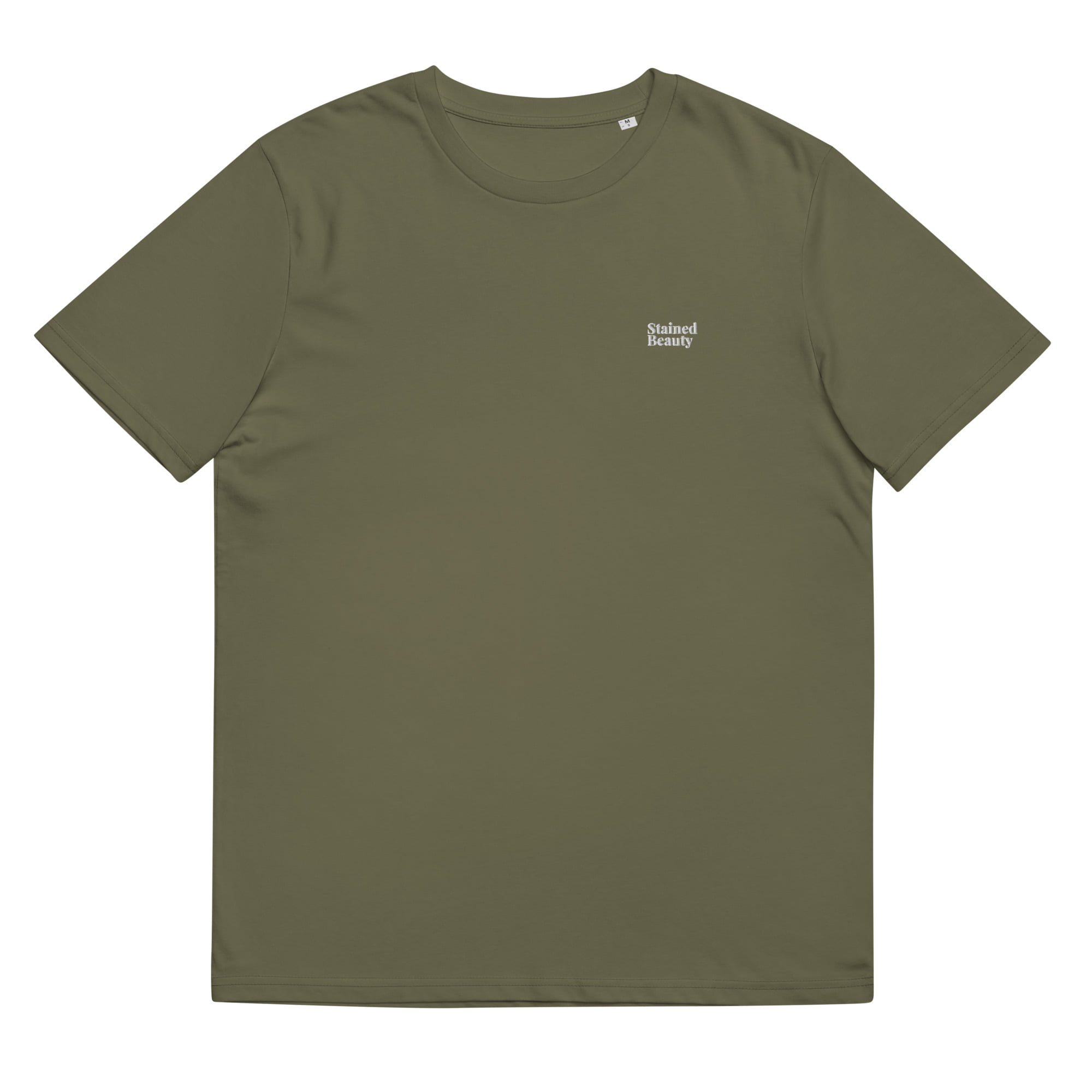 unisex organic cotton t shirt khaki front 650a03ca2ae19.jpg